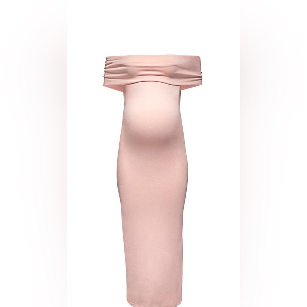 Bumpsuit Bianca Maternity Dress in Pink